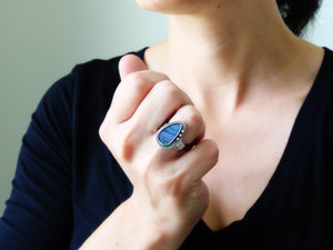 Boulder Opal Doublet Ring or Pendant (Choose Your Size)
