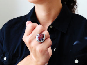Bloody Basin Agate Ring or Pendant (Choose Your Size)
