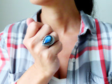 Load image into Gallery viewer, Dark Blue Labradorite Ring or Pendant (Choose Your Size)