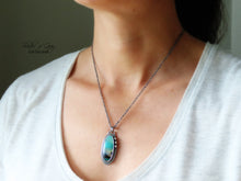 Load image into Gallery viewer, Blue Opal Wood Pendant
