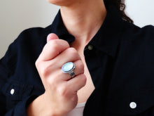 Load image into Gallery viewer, RESERVED: Aquamarine Ring or Pendant (Choose Your Size)