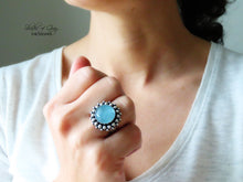Load image into Gallery viewer, Aquamarine Ring or Pendant (Choose Your Size)