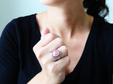 Load image into Gallery viewer, Rose Cut Rhodochrosite Ring (Choose Your Size)