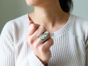 RESERVED: Prehnite Ring or Pendant (Choose Your Size)