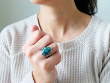 Load image into Gallery viewer, Malachite and Azurite Ring or Pendant (Choose Your Size)