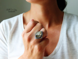 Dendritic Quartz Ring or Pendant (Choose Your Size)