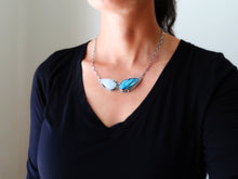 Load image into Gallery viewer, Blue Labradorite and Rainbow Moonstone Necklace