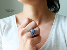 Load image into Gallery viewer, Blue Sapphire Ring or Pendant (Choose Your Size)