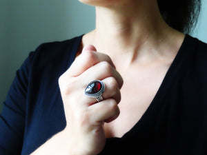 Garnet Ring or Pendant (Choose Your Size)