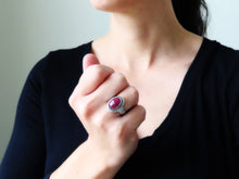 Load image into Gallery viewer, Rose Cut Ruby Ring or Pendant (Choose Your Size)