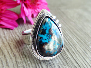 Blue Shattuckite Ring or Pendant (Choose Your Size)