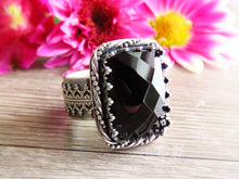 Load image into Gallery viewer, RESERVED: Rose Cut Black Onyx Ring or Pendant (Choose Your Size)