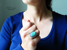 Load image into Gallery viewer, Broken Arrow Variscite Ring or Pendant (Choose Your Size)