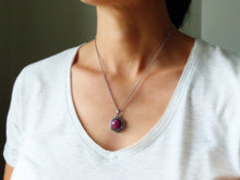 Load image into Gallery viewer, Hexagonal Ruby Pendant