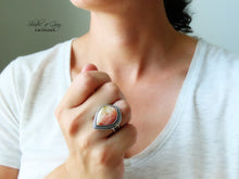 Load image into Gallery viewer, Feather Ridge Plume Agate Ring or Pendant (Choose Your Size)