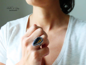 Pietersite Ring or Pendant (Choose Your Size)