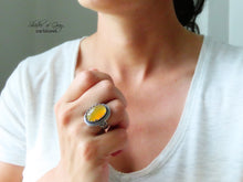 Load image into Gallery viewer, Honey Chalcedony Ring or Pendant (Choose Your Size)