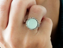 Load image into Gallery viewer, Aqua Chalcedony Ring (Choose Your Size)