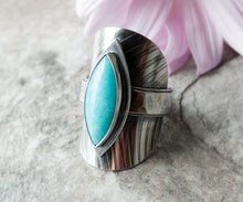 Load image into Gallery viewer, Amazonite Saddle Ring (Choose Your Size)