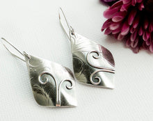 Load image into Gallery viewer, Flourish Silver Dangle Earrings