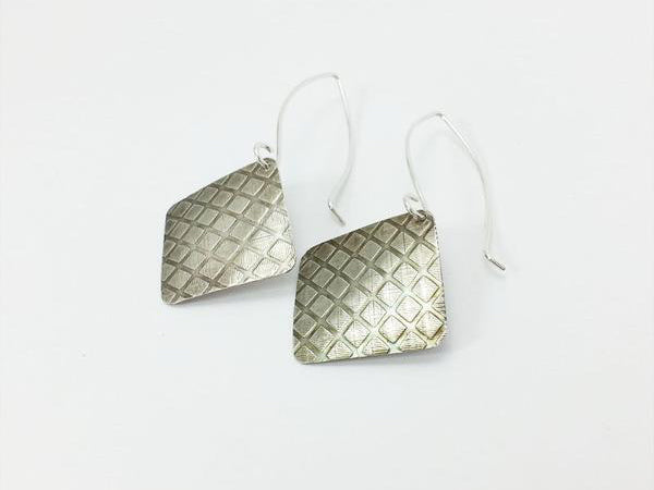 Square Sterling Silver Earrings