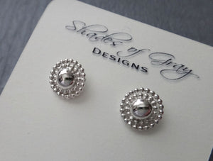 Dainty Sterling Silver Stud Earrings