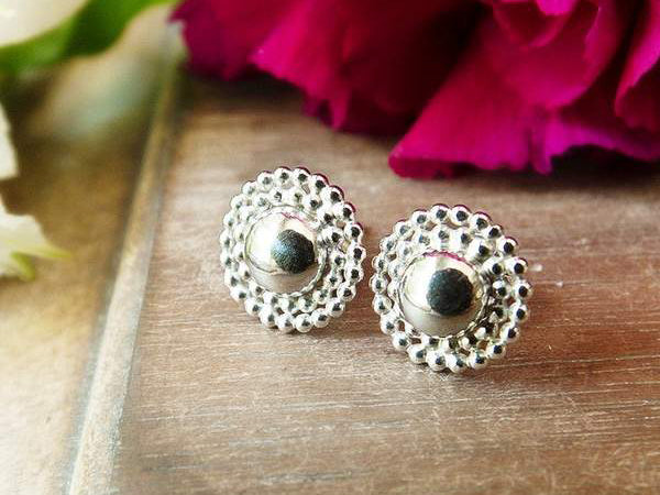 Dainty Sterling Silver Stud Earrings