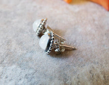 Load image into Gallery viewer, Small Rainbow Moonstone Stud Earrings
